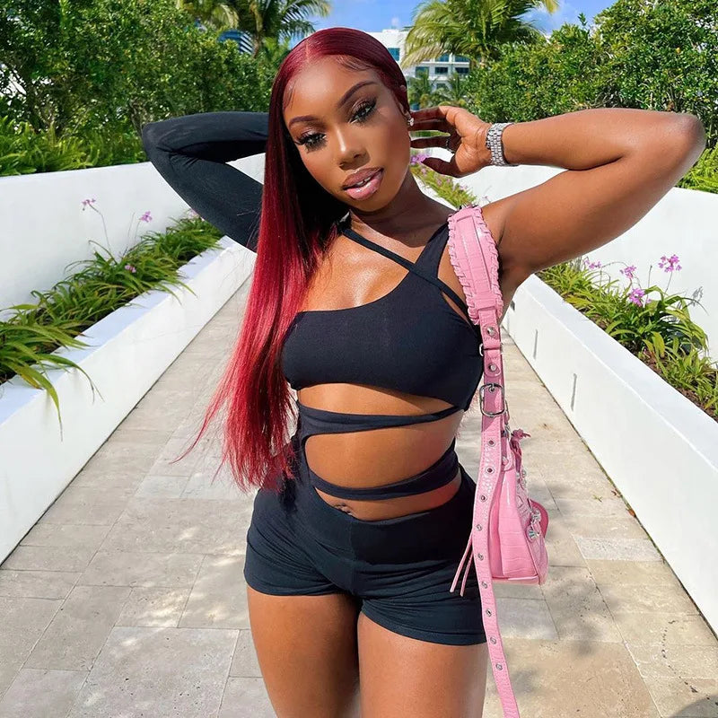 Long Sleeve Slim Knit Romper