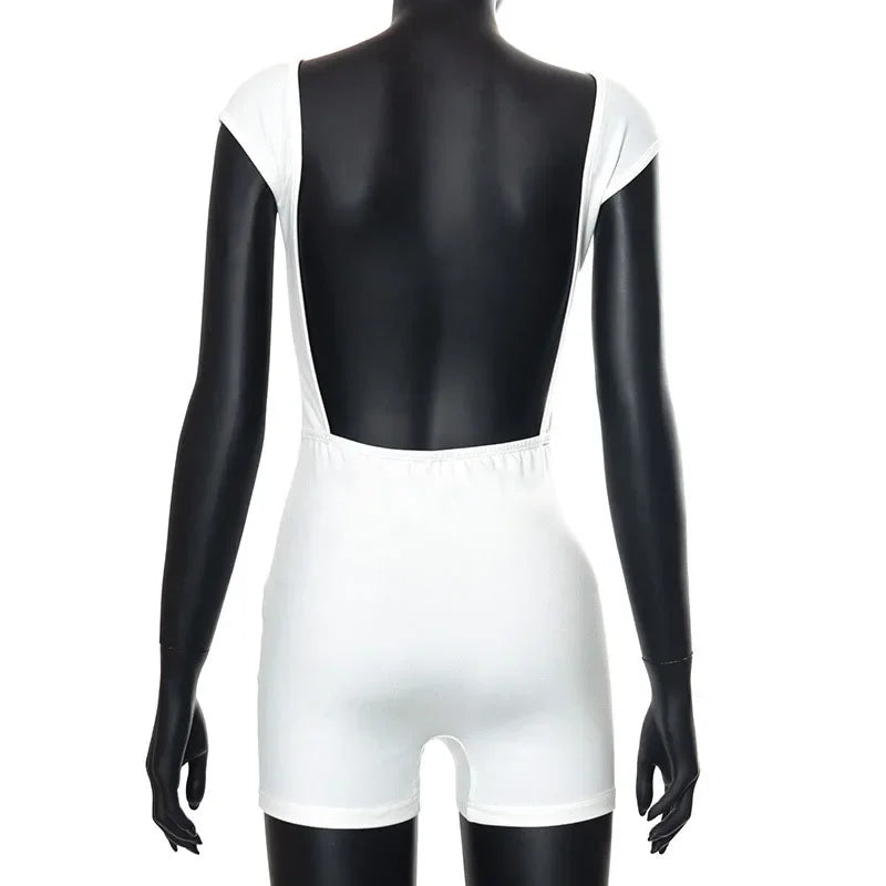 Women's Sleeveless Jumpsuit White