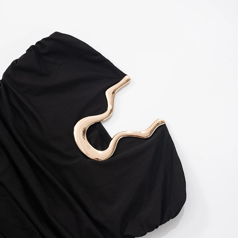 Strapless Ruched Mini Dress